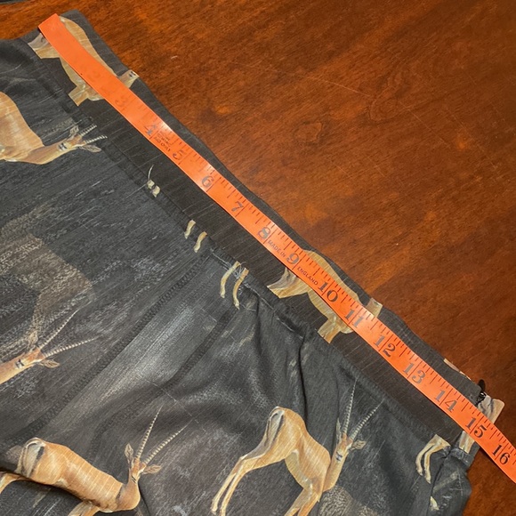 Gazelle Print Long Skirt | Side Zip | Great for Miss Match Dressing Size Large - Picture 12 of 12